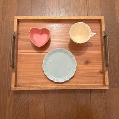 【取引中】お譲りします❤️アンティーク ヴィンテージ❤️カフェトレイ❤️JR伊丹駅前の画像