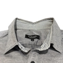 バーバリー　Burberryグレー 半袖シャツ フロントポケット付き Mの画像