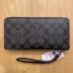 コーチ　シグネチャーブラック長財布I①【新品未使用】の画像