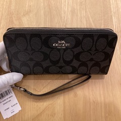 コーチ　シグネチャーブラック長財布I①【新品未使用】の画像