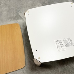 ☆折りたたみこたつテーブル☆正方形 フラットヒーター 75×75cm リバーシブル天板 折れ脚  の画像