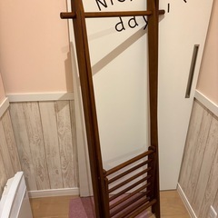 木製 ラック ハンガーの画像