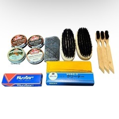 KIWI シューケアセット 木箱入り ブラシクリーム付の画像