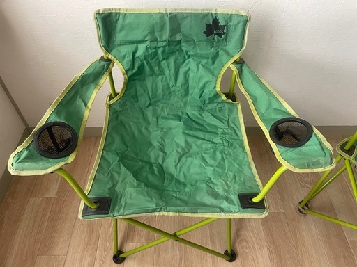 ☆ LOGOS ロゴス ☆ アウトドアチェア 2脚 グリーン Wドリンクホルダー ☆ LOGOS ロゴス ☆ アウトドアチェア 2脚セット グリーン キャンプ W