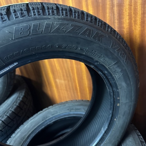 155/65r14 BS VRX バリ溝　ブリヂストン