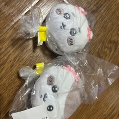 ちいかわ　ぬいぐるみとミニがま口ポーチの画像