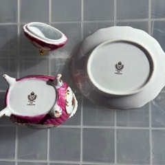 GYP1212 FINE PORCAIN シュガーポット ノリタケ　洋食器　ファインポーセレン　の画像