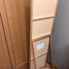 無印オーク材　姿見の画像