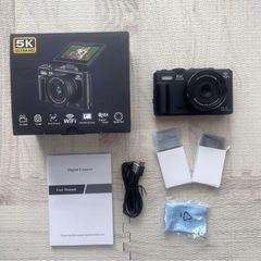 Beho デジカメ 5K録画 デジタルカメラ スマホに送れる 7500万画素 Wの画像