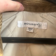【クリーニング済み美品】MOUSSYアイボリー コーデュロイ襟 オーバーサイズジャケットの画像