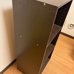 カラーボックス　茶色の画像