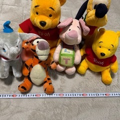 ディズニー ぬいぐるみ     プーさん等の画像