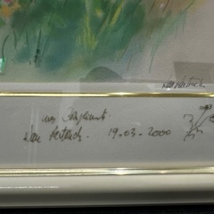   ★【ダン・パルトゥシュ】リトグラフ　［野に咲くアネモネ］額サイズ62×70cm　💳自社配送時🌟代引き可💳※現金、クレジット、スマホ決済対の画像