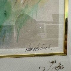   ★【ダン・パルトゥシュ】リトグラフ　［野に咲くアネモネ］額サイズ62×70cm　💳自社配送時🌟代引き可💳※現金、クレジット、スマホ決済対の画像