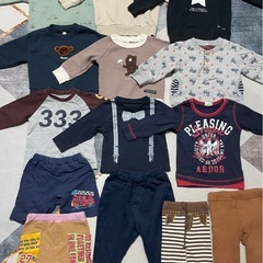 【条件あり無料】　子ども服　ベビー服　80 男の子　まとめ　セット　長袖　トップス　ボトムス　アウターの画像