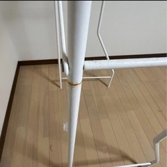 ニトリ 洗濯機ラック クルス ピュアホワイト ランドリーラックの画像