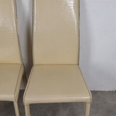 ダイニングチェア 食卓チェア リビングチェア チェア クロコダイル柄 クロコ 椅子 イス 2脚セット RWcha126の画像
