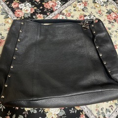 LANVIN ハンドバッグ　レザー黒
の画像