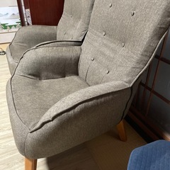 1人掛けソファー２脚セットの画像
