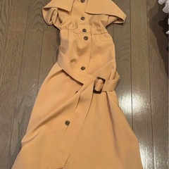 花柄マキシ丈ワンピース タイトワンピースの画像