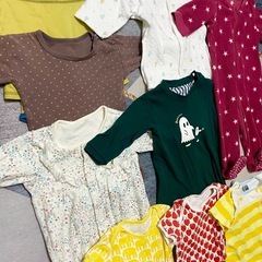 子ども服　ベビー服　80　長袖　半袖　肌着　ロンパース　まとめ　セットの画像