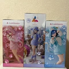 Re:ゼロから始める異世界生活 リゼロ レム ラム エミリア フィギュアの画像