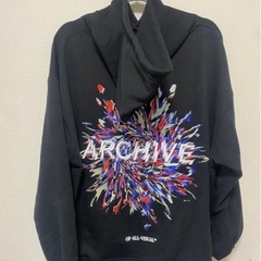 ARCHIVE パーカー　BLACK の画像