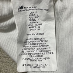 ニューバランスのTシャツです。の画像