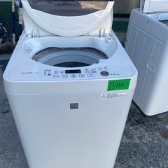NO B714🌈福岡市内配送設置無料✨🌈洗濯機 シャープ 一人暮らし 4.5kg 風乾燥  ES-G4E3-KWの画像