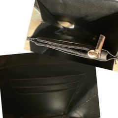 携帯ケースと財布が一体化したバッグ 黒の画像