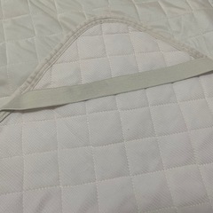 敷きパッド　シングル　リバーシブル　ベージュ系　接触冷感　ワッフル　の画像