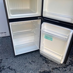 ハイアール Haier 直冷式冷蔵庫 （106L・右開き） 2ドア ブラック JR-N106H-Kの画像