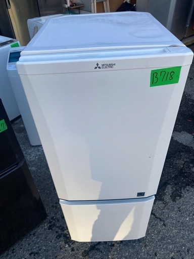 NO B718?福岡市内配送設置無料✨?MITSUBISHI(三菱)MR-P15EY-KB 2ドア冷蔵庫