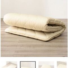 NITORI 抗菌・防臭加工が施された厚さ10cmのダブルサイズ敷き布団。の画像