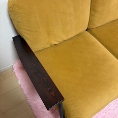 Basquiat🌿‬ 2人掛けソファ✨️
【コーデュロイ×天然木】 《幅135cm》の画像