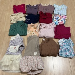 子ども服　80 90 女の子向けの画像