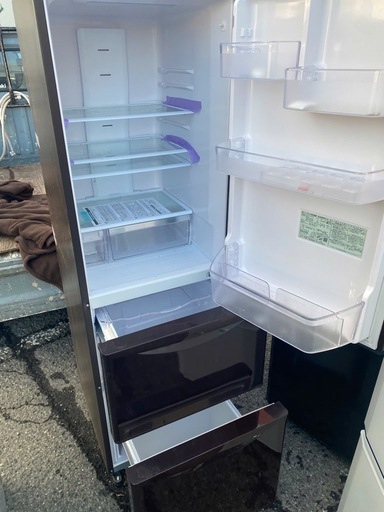 NO B721?福岡市内配送設置無料✨?R-K320HV-TD 冷蔵庫 Kシリーズ ダークブラウン [315L /3ドア /右開きタイプ]