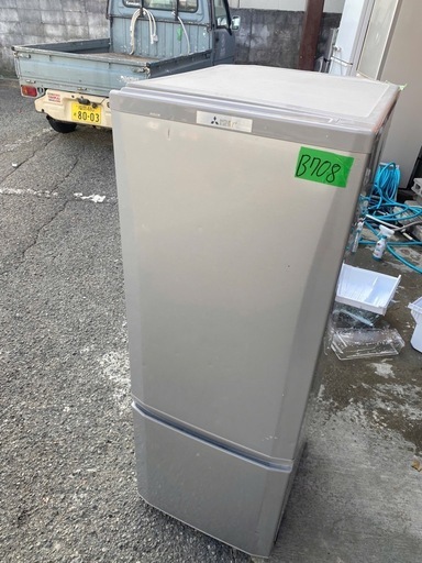 NO B708?福岡市内配送設置無料✨?MR-P17C-S 冷蔵庫 ピュアシルバー [168L /2ドア /右開きタイプ]