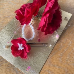 5点セット！結婚式&パーティーに【  コサージュ  】 【 ヘアピン 】いろいろの画像
