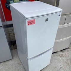 NO B709🌈福岡市内配送設置無料✨🌈シャープ 137L 2ドアノンフロン冷蔵庫 keyword キーワードホワイト SJ14E5KWの画像