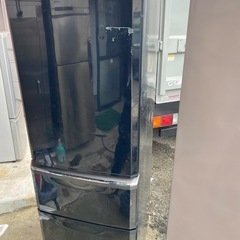 NO B712🌈福岡市内配送設置無料✨🌈三菱電機 MITSUBISHI ELECTRIC 冷蔵庫 (370L・右開） 3ドア プラチナブラック MR-C37W-Bの画像