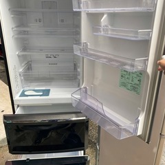 NO B712🌈福岡市内配送設置無料✨🌈三菱電機 MITSUBISHI ELECTRIC 冷蔵庫 (370L・右開） 3ドア プラチナブラック MR-C37W-Bの画像