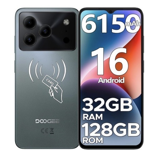 【新品未開封】DOOGEE Note56 Pro Android 16 スマホ SIMフリー 32GB+128GB 2TB拡張