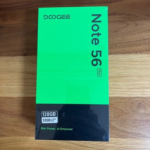 【新品未開封】DOOGEE Note56 Pro Android 16 スマホ SIMフリー 32GB+128GB 2TB拡張