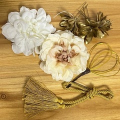 結婚式小物水引アート髪飾りの画像