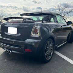 ミニクーペ クーパーS 車検付き JCWエアロ パドルシフト フロアMTモード 電動スポイラー 社外テール ETC ドラレコ コミコミ価格 下取り大歓迎の画像