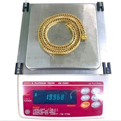 【美品】K18喜平ネックレス 199.6g 8面ダブル 59cmの画像
