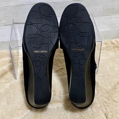 【新品未使用】 fitfit フィットフィット ウェッジパンプス 黒22.5㎝の画像