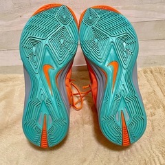 NIKE HYPERDUNK 2014 27cm オレンジ 水色 バッシュの画像