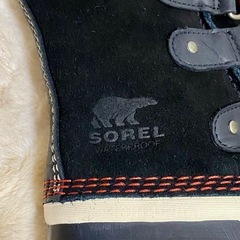 SOREL ソレル スノーブーツ 黒 23cm ファー 防水 雪道対応の画像